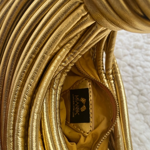 Statement Metallic Gold Multi-Strand Bag - Picture 4 of 4